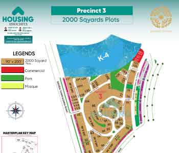 Precinct 3 HD Map Bahria Town Karachi